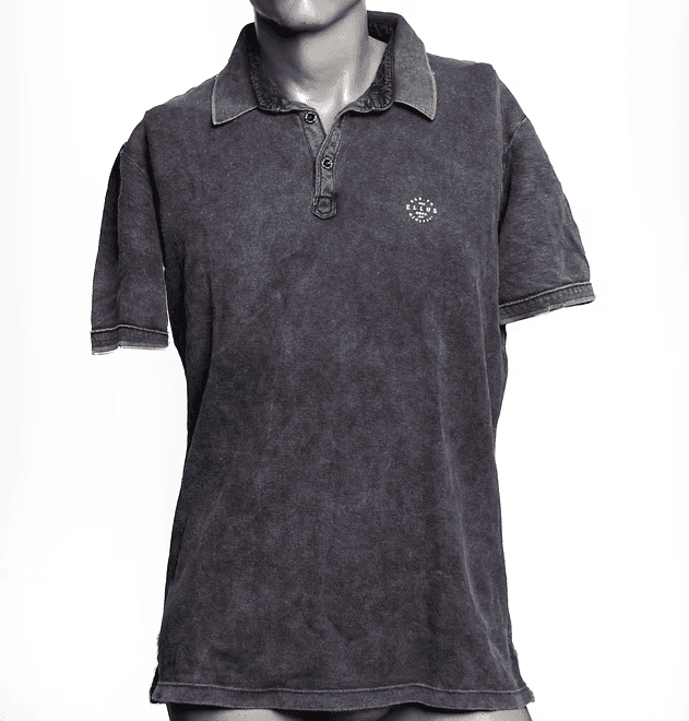 Short Sleeve Polo T-Shirt – Stone Wash
